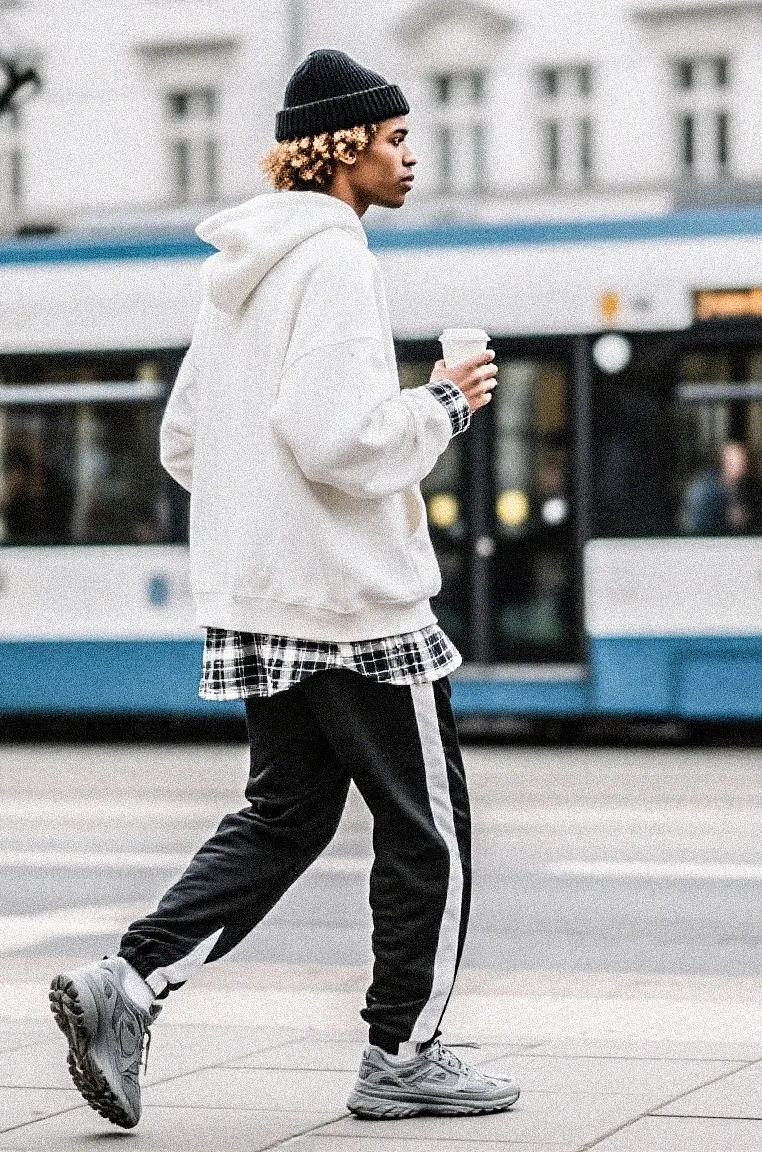 #SA95 SAINT Hooded Sweatshirt P180 Color: White Size: S-XL